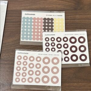 Cloth & Paper Spotlight Stickers Set - Multicolor